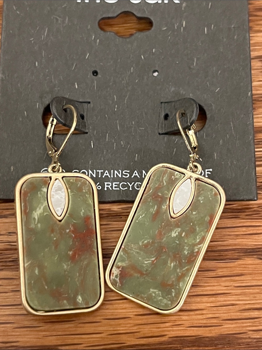 The Sak rectangular dangle earrings